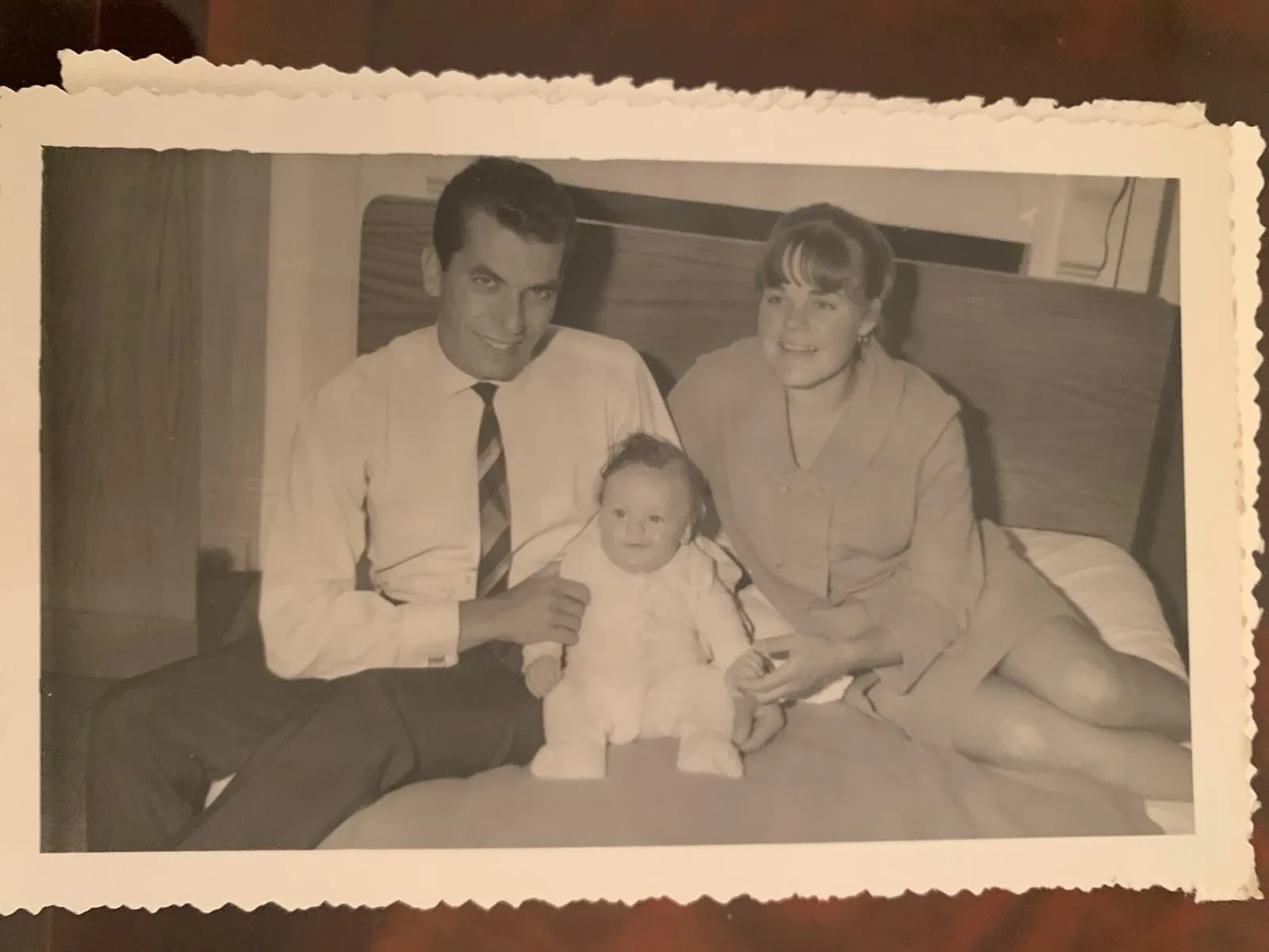 Ευάγγελος (Angelo), his wife Henryka, and baby Κωνσταντίνος (Konstantinos)