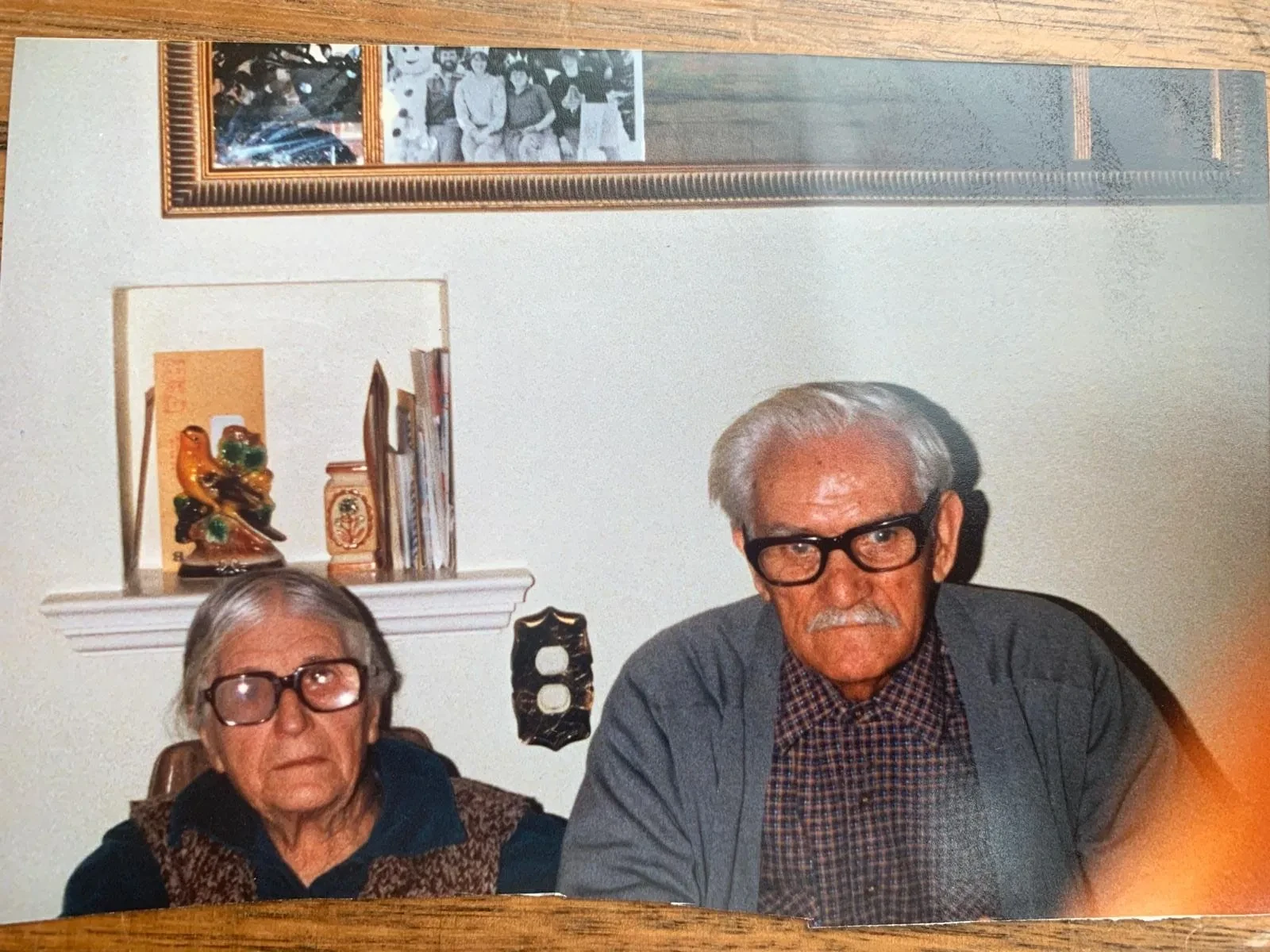 The parents of Ευάγγελος (Angelo), photographed in Canada in their later years