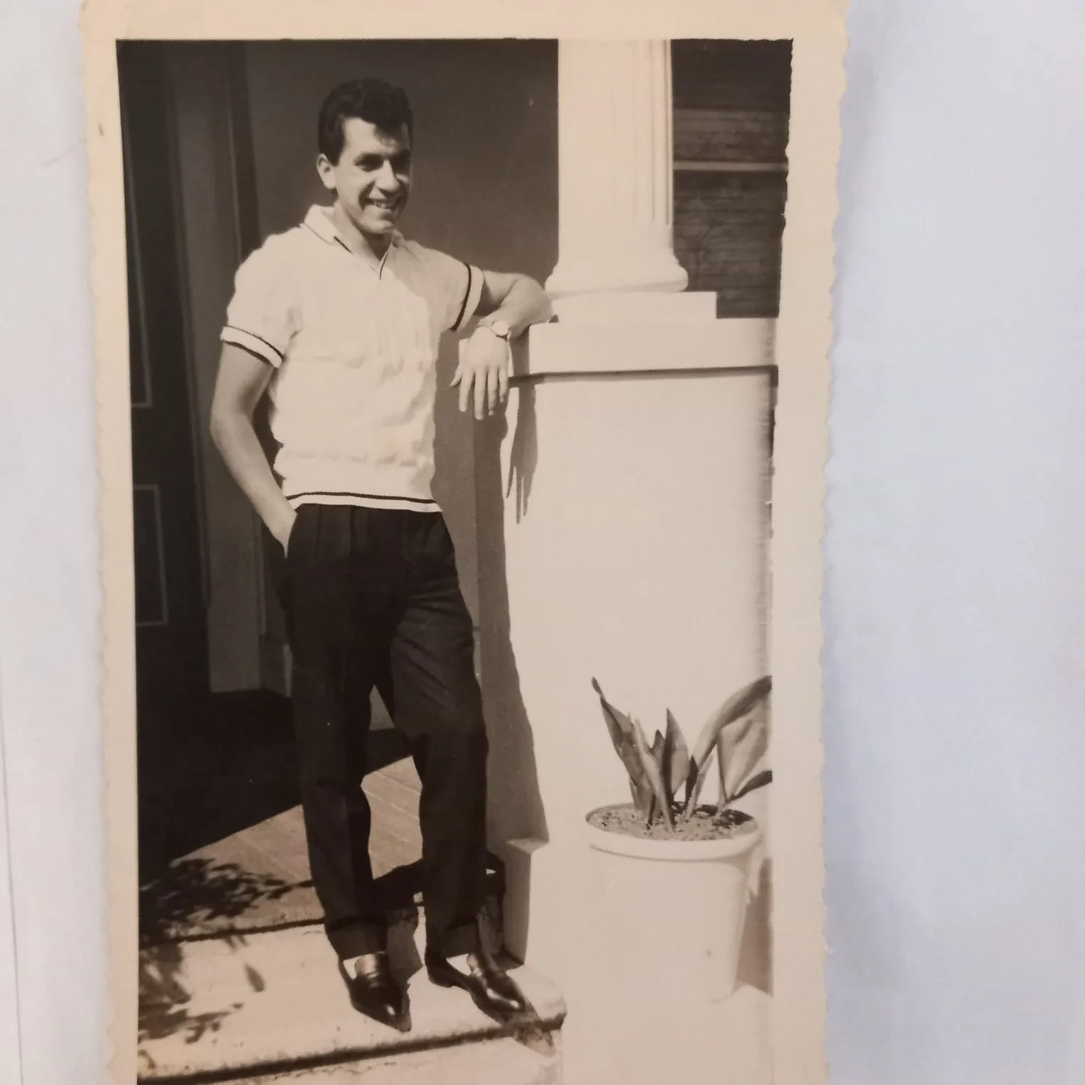 Ευάγγελος (Angelo) as a young man