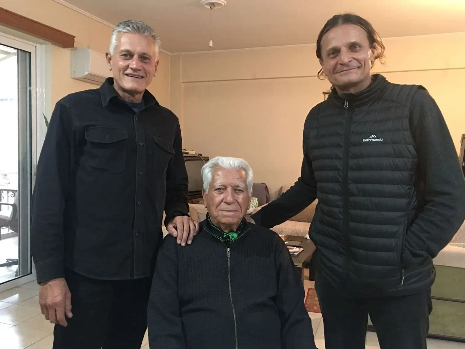 Ευάγγελος (Angelo) with his sons