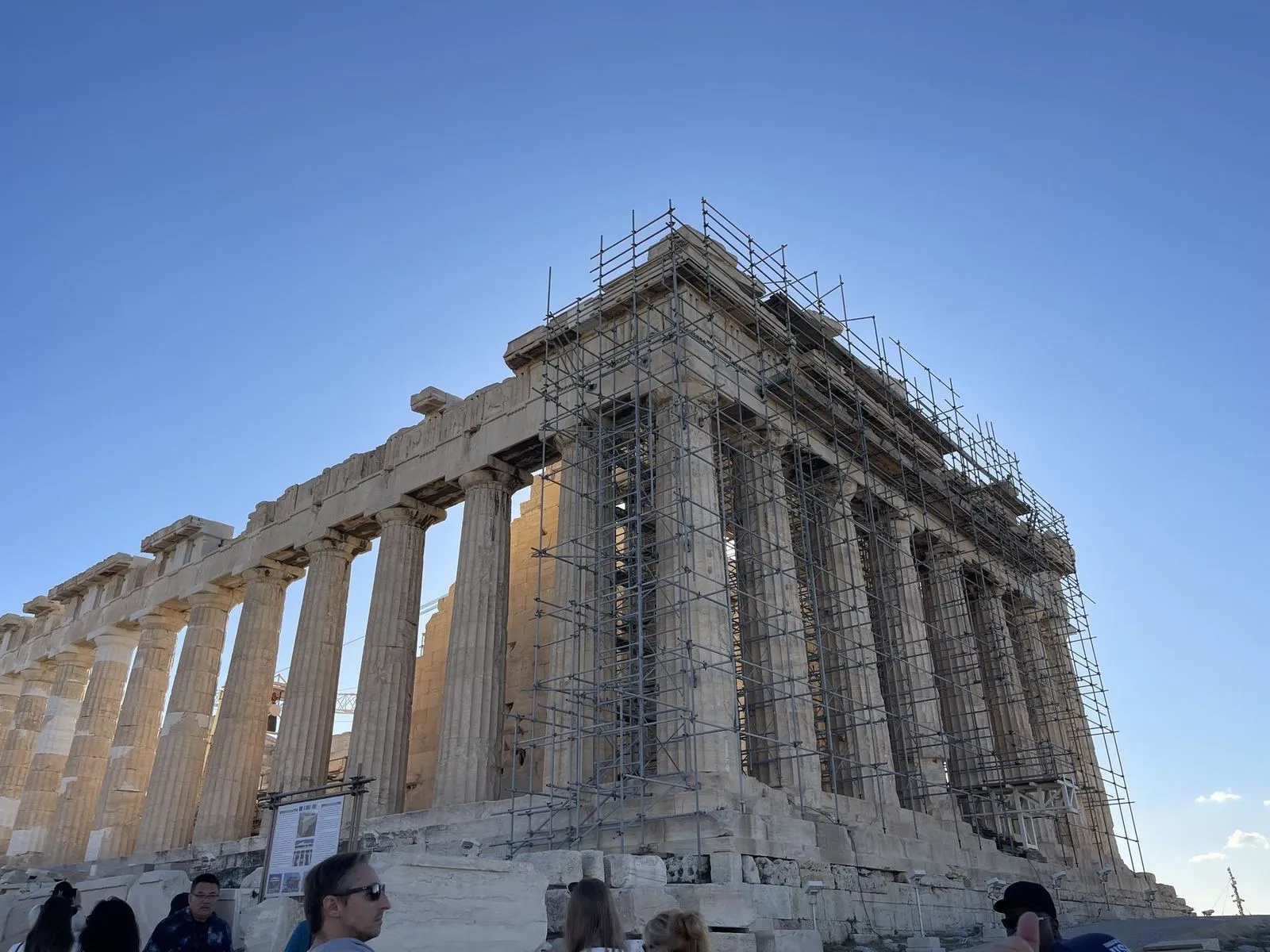 The Parthenon on the Acropolis of Athens, the city Athena won with the gift of the olive tree